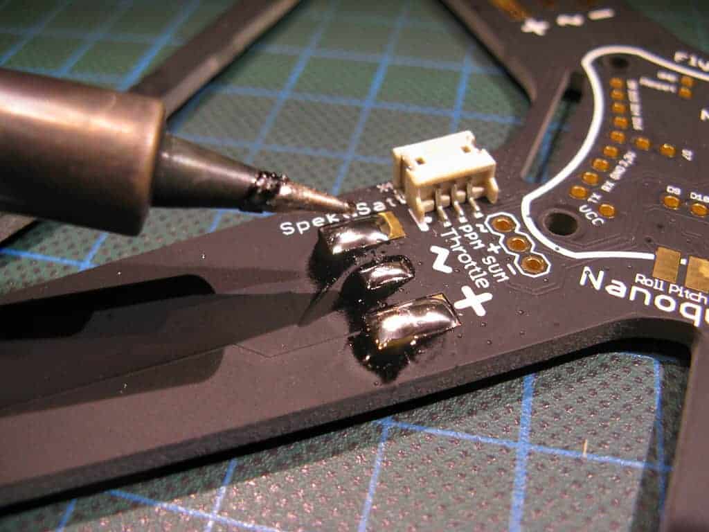 Tinning the ESC solder pads