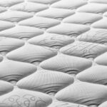 a close up of a mattress that has been made