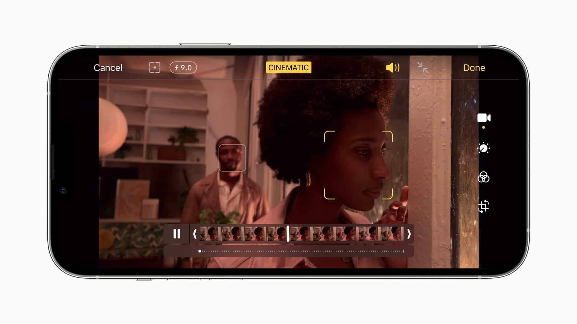 Cinematic Mode on iPhone