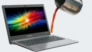 Spilling Coffee On Laptop