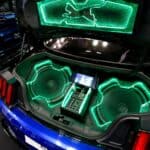 A car that has some speakers in it